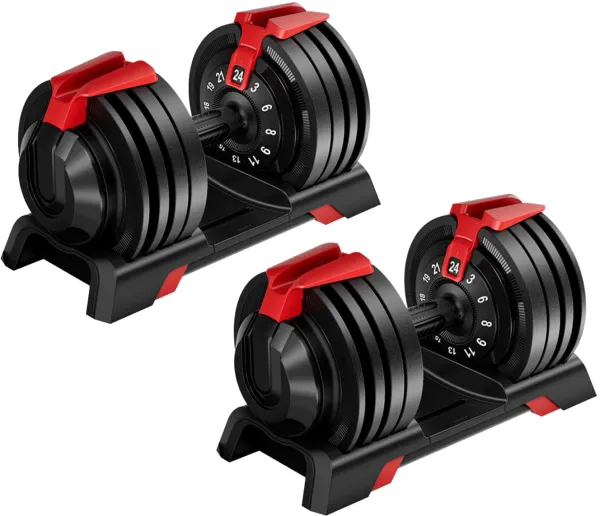 Odin Justerbart Hantelset (12-i-en hantel) 2 st 24kg