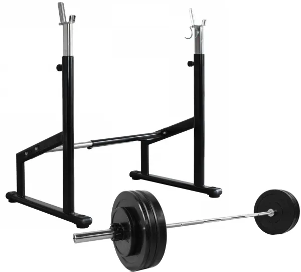 Odin Semi Pro Squat Rack + Vikter & Stång (100kg)